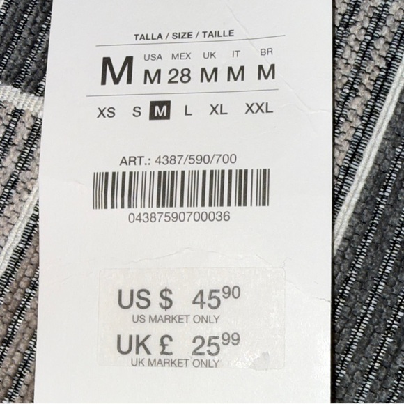 Zara FAUX LEATHER MINI FLARE LEGGINGS - Picture 8 of 8